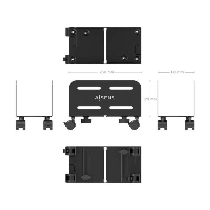 Aisens Soporte Metálico Ajustable para CPU Negro MPC06-207 Aisens Soporte Metálico Ajustable para CPU Negro MPC06-207